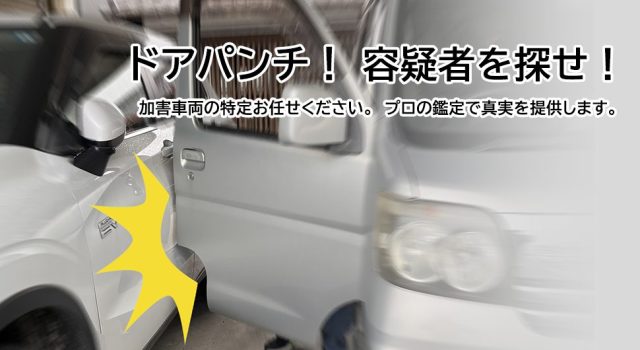 ドアパンチ！トラブル検査サービス – 確実に相手車両を特定します